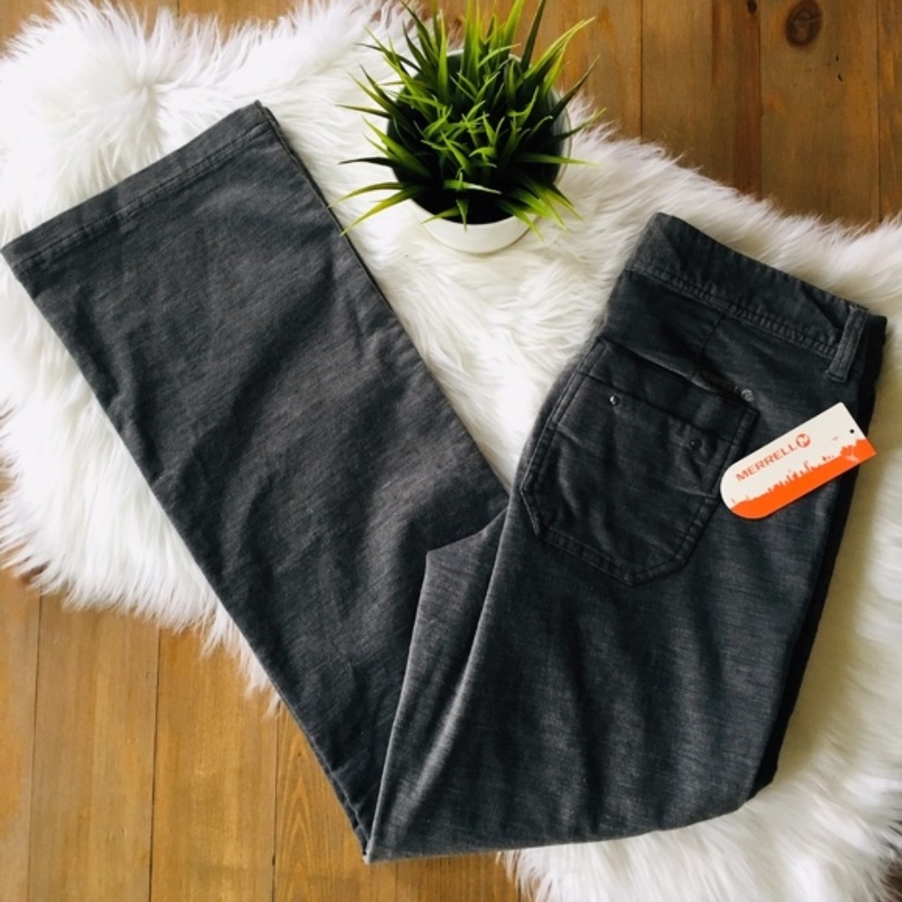 MERRELL Women's 8 Gray Straight Leg Pants NEW NWT